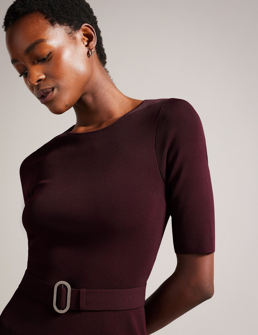 samalee - flippy hem strikket midikjole