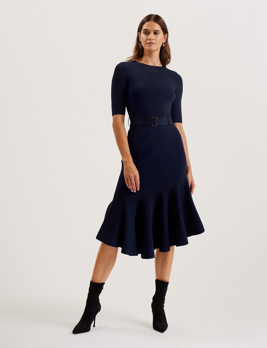 samalee - flippy hem strikket midikjole