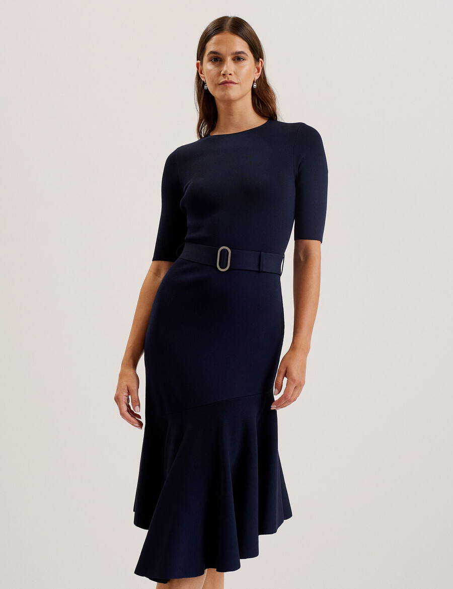 samalee - flippy hem strikket midikjole