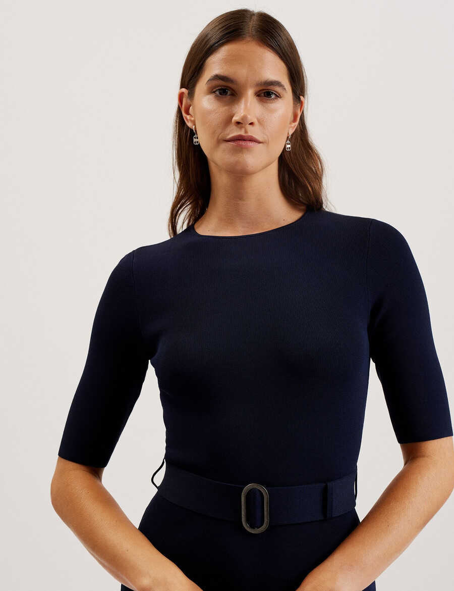 samalee - flippy hem strikket midikjole