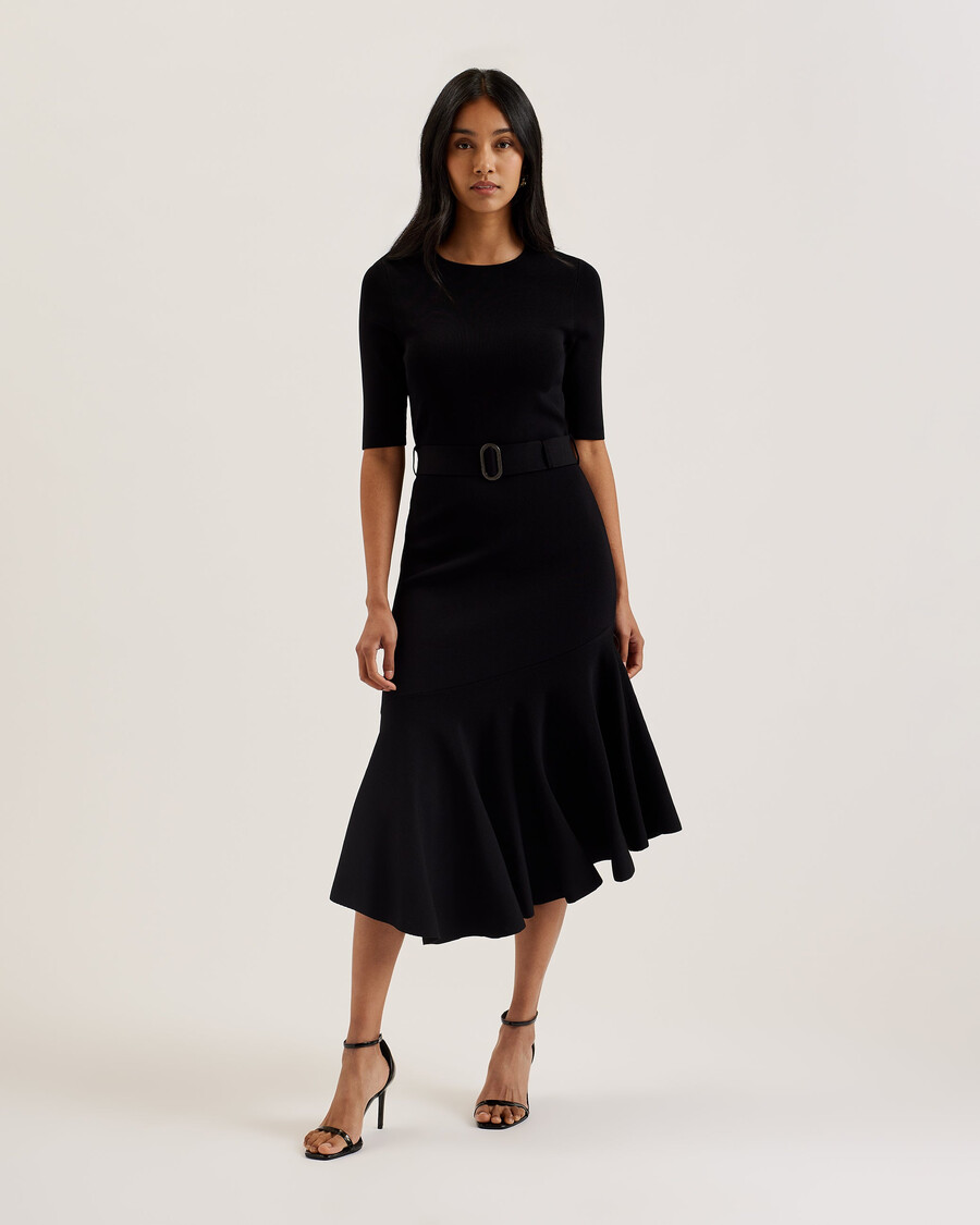 samalee - flippy hem strikket midikjole