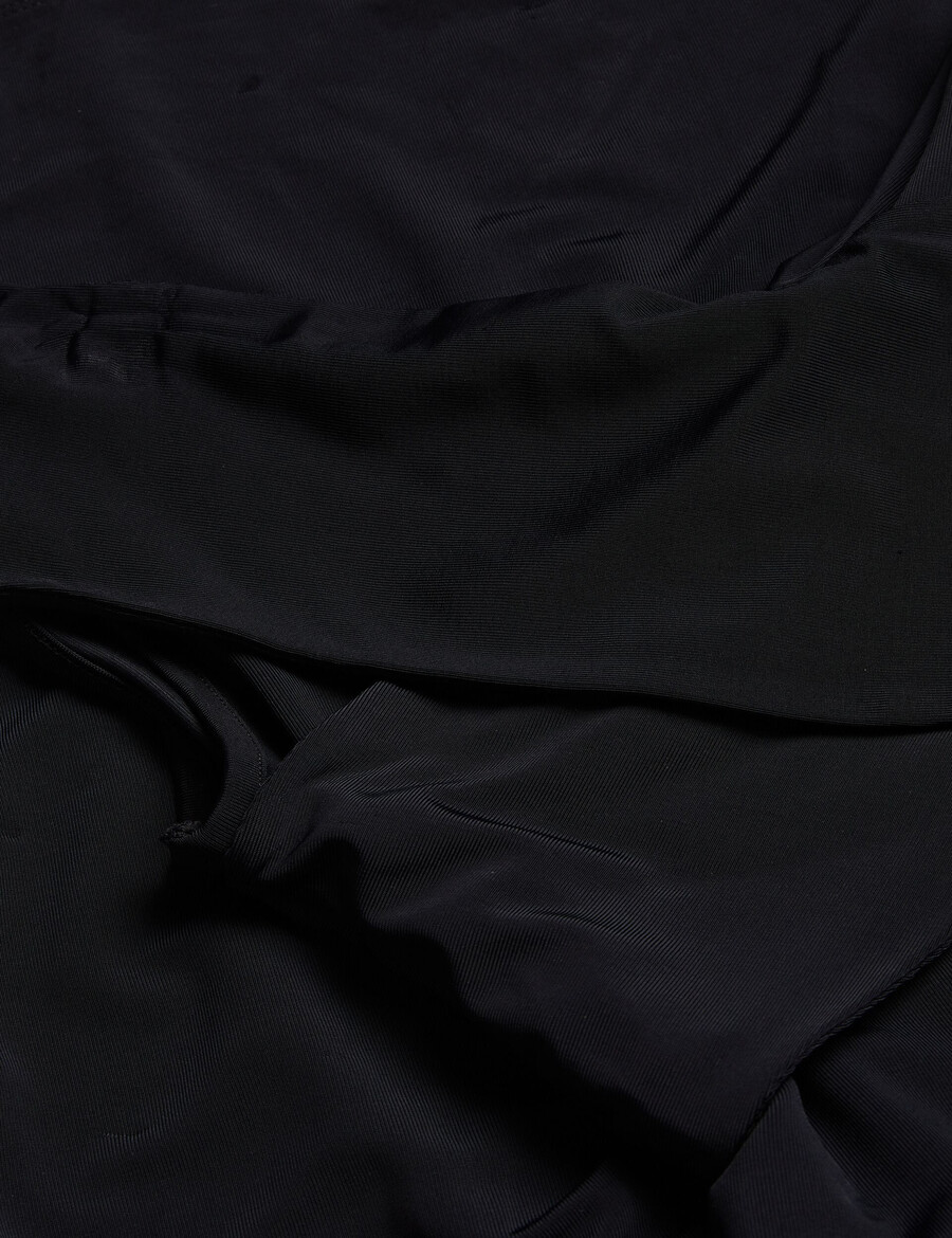 almhaa - bare skulder jumpsuit med vide ben i jersey