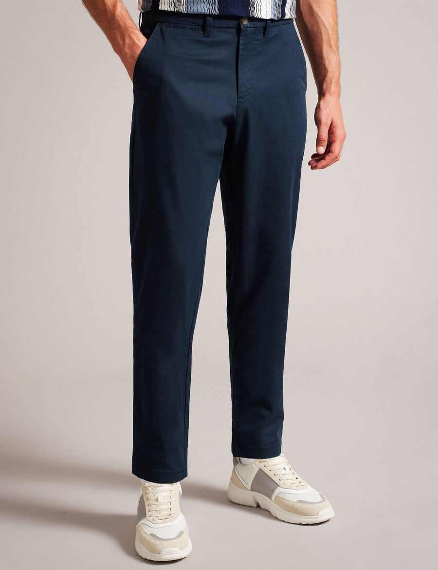 haybrn - teksturerede chino bukser med regular fit