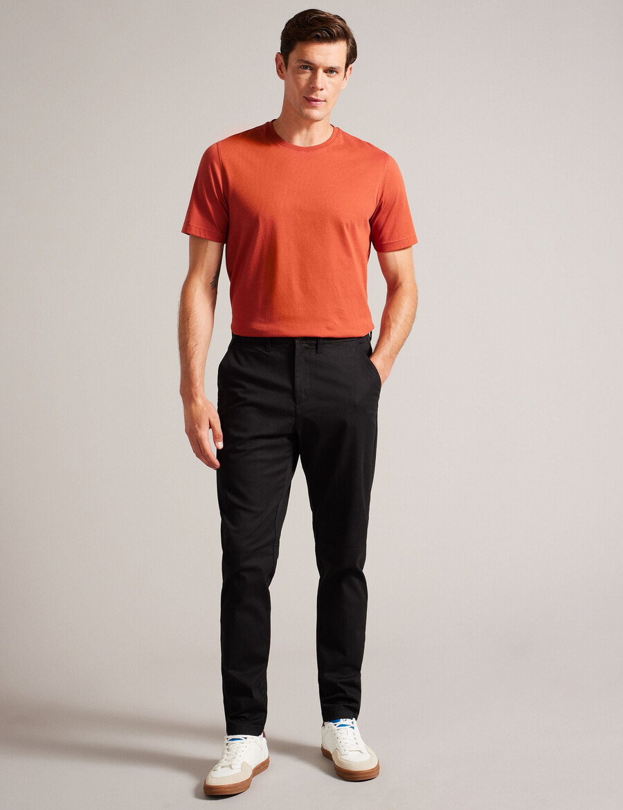 haybrn - teksturerede chino bukser med regular fit