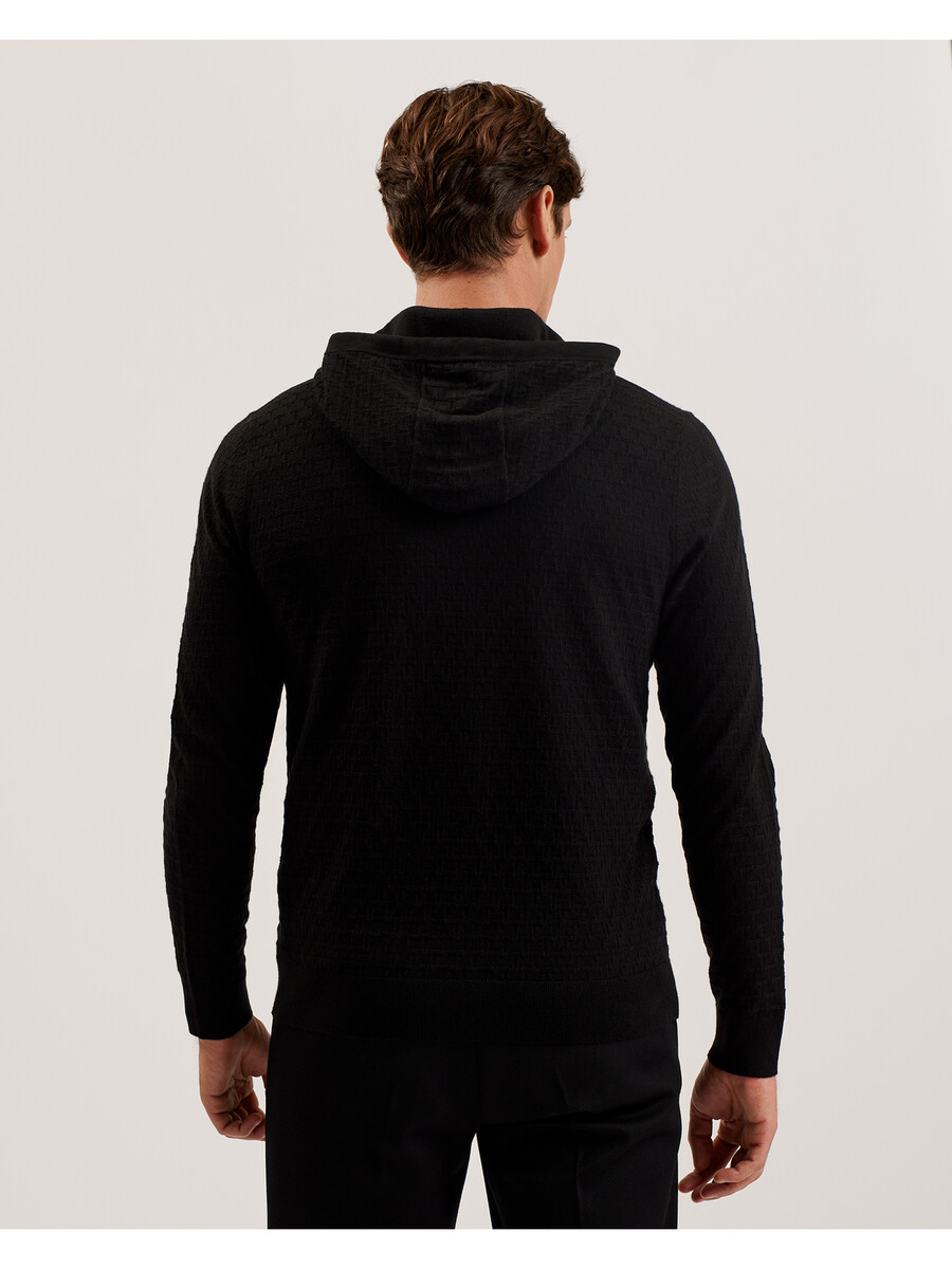 loular - tekstureret t-shirt med strikket uldblanding