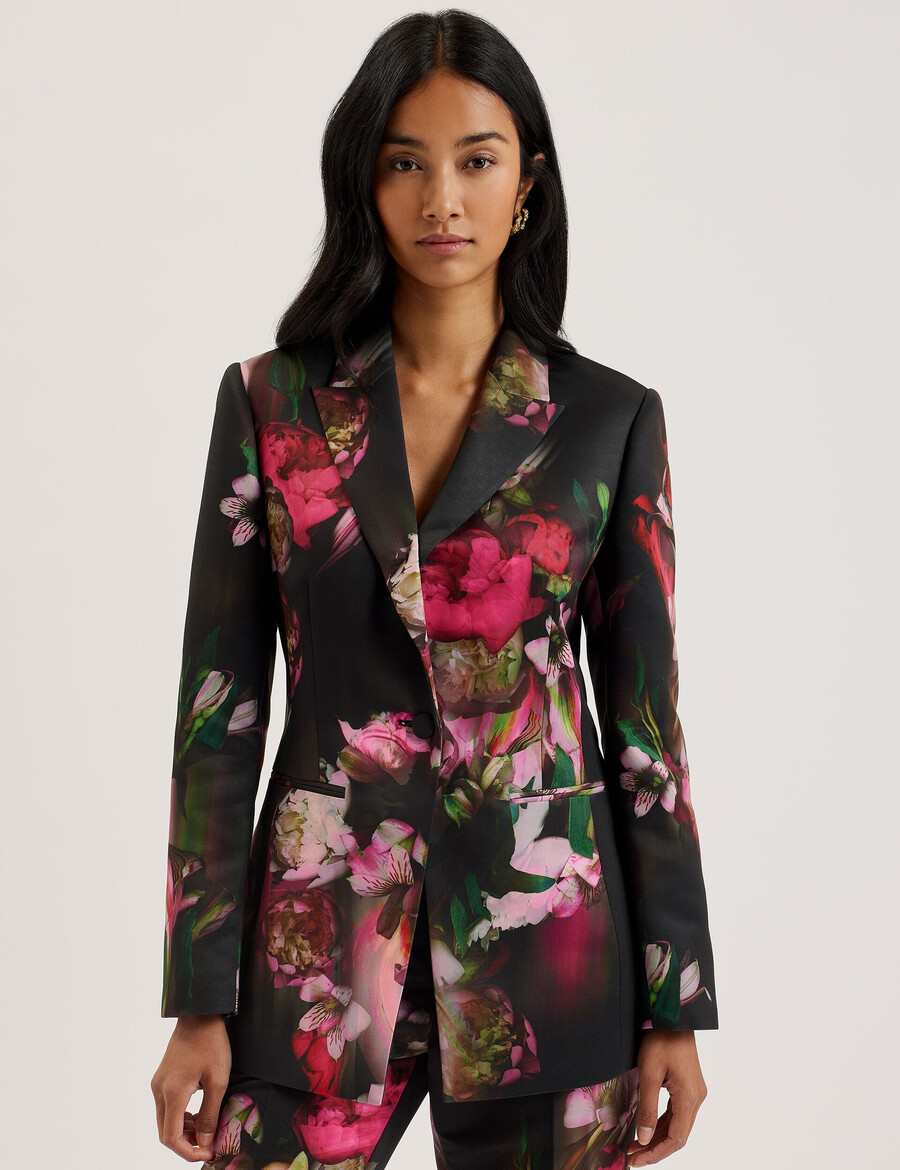 okuni - skræddersyet jakke med blomsterprint