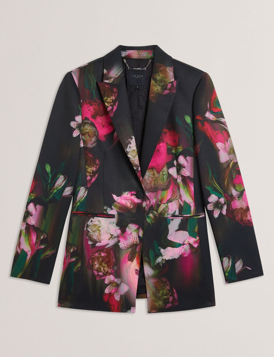 okuni - skræddersyet jakke med blomsterprint