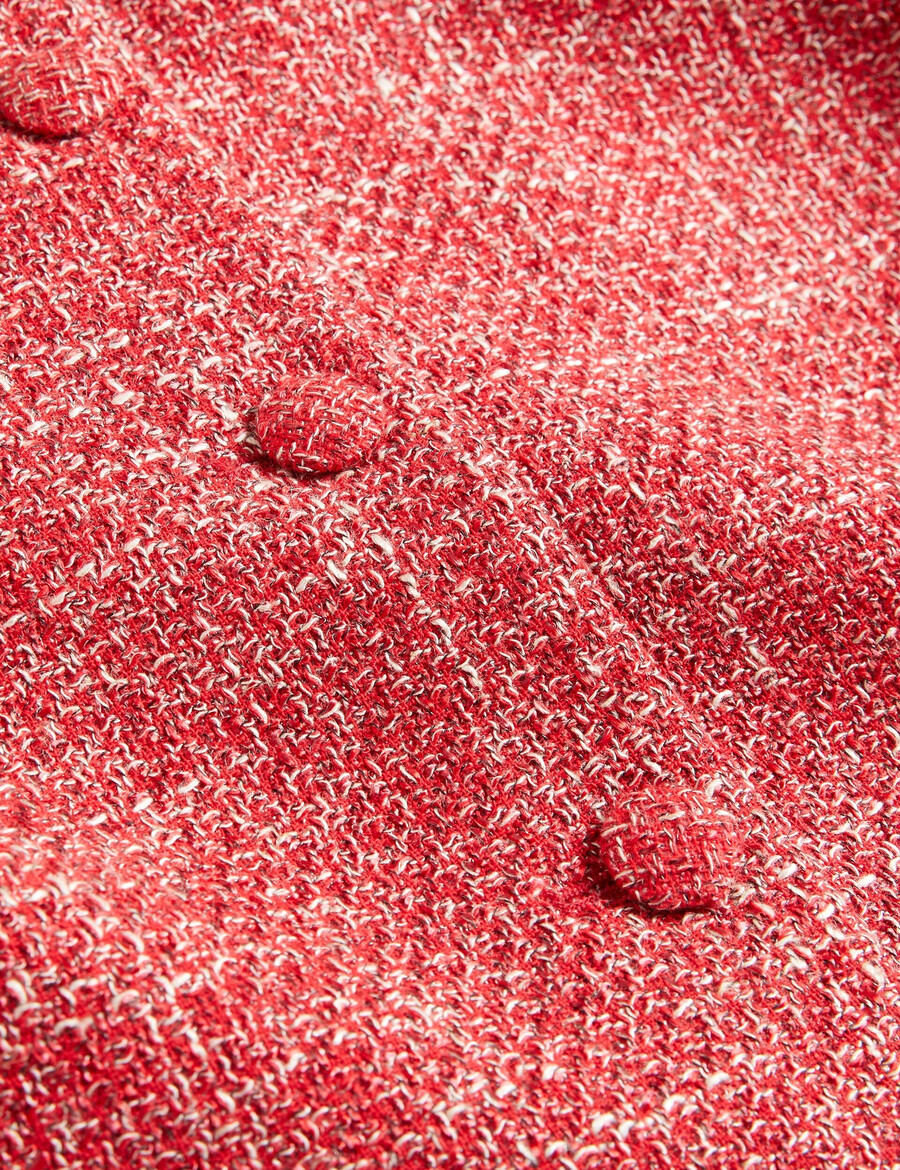 sumi - cropped bouclé jakke med rund hals