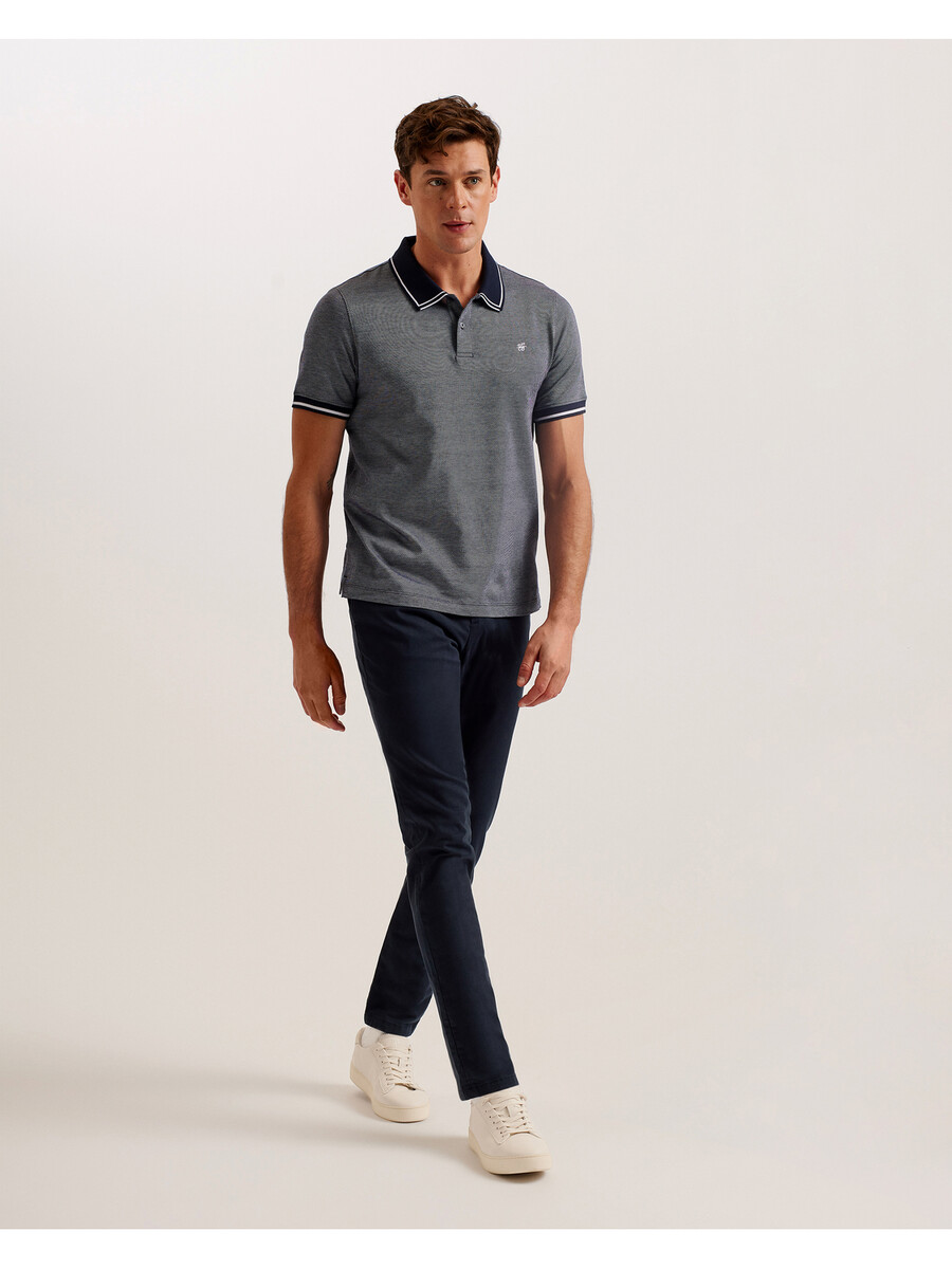 helta - kortærmet slim fit polo