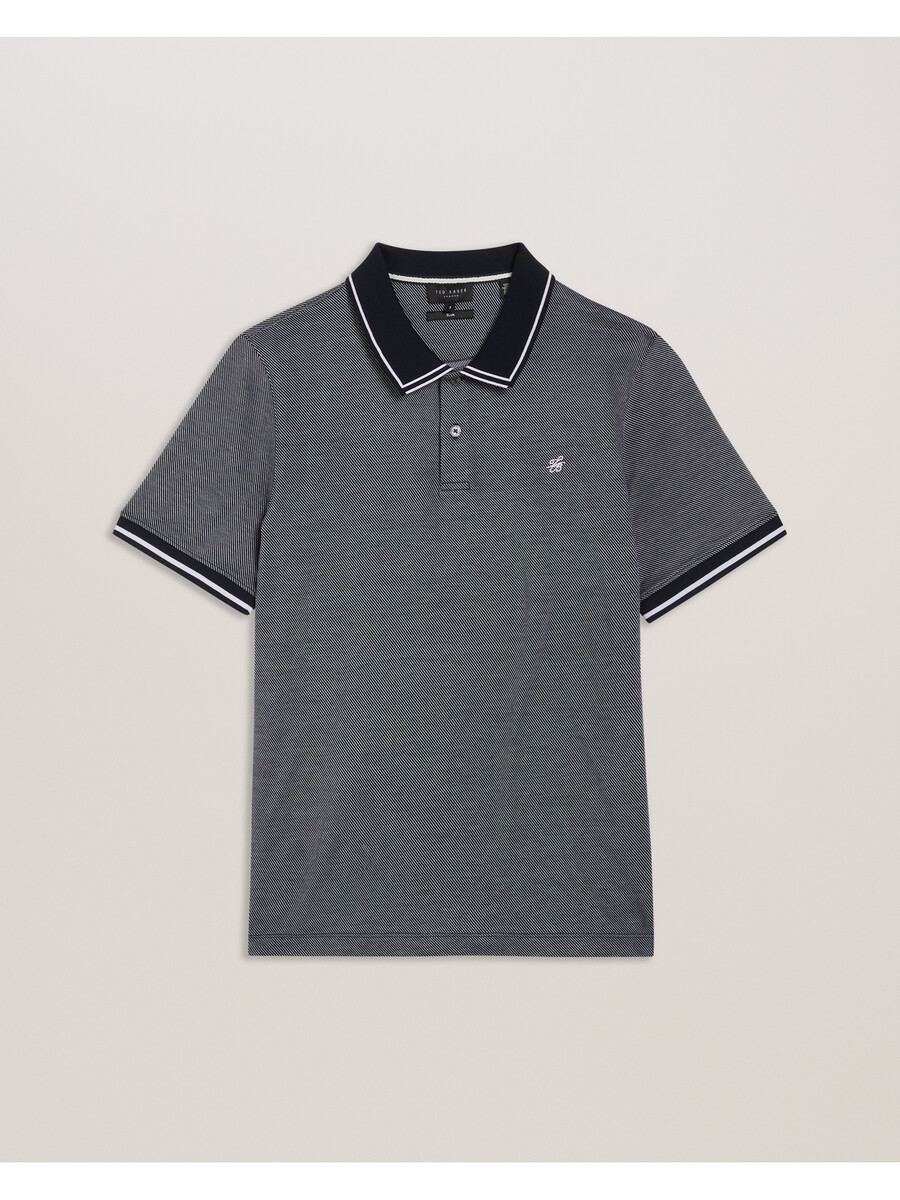 helta - kortærmet slim fit polo