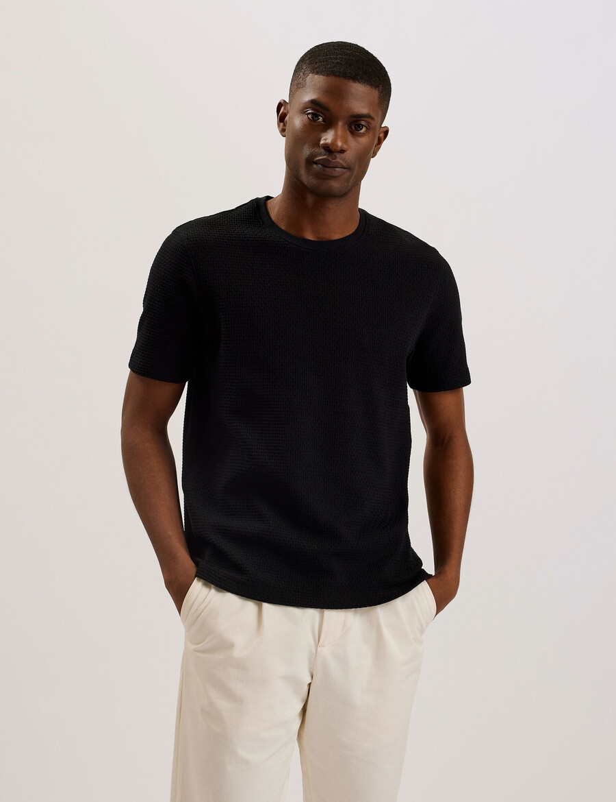 curlys - ss regular tekstureret t-shirt