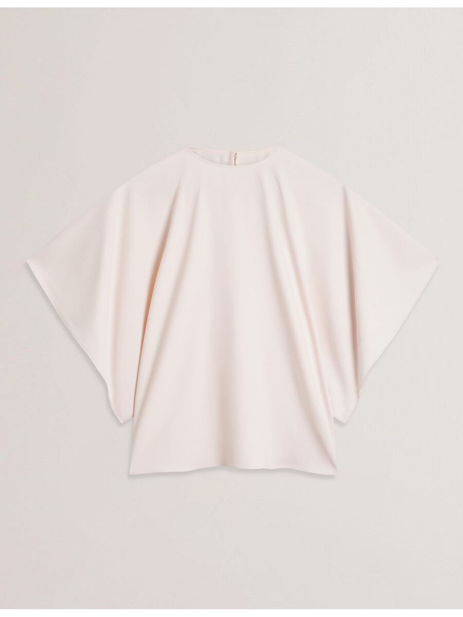 cherika - flagermusebluse med korte ærmer